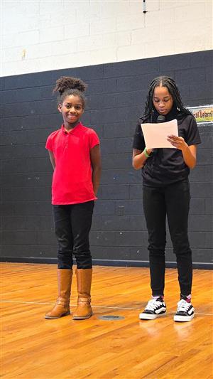 students performing a MLK tribute